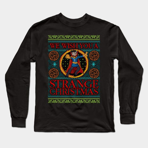 Dr Strange Ugly Sweater Long Sleeve T-Shirt by HappyLlama